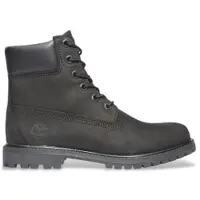 Timberland per donna. TB18658A0011 Stivali in pelle nera da 6 pollici (35.5 W), Nero, Basso, Stringhe, Casual
