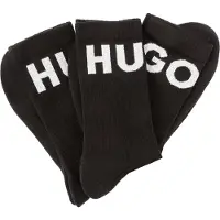 HUGO Calzino 'Iconic' nero / bianco