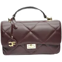 Sarya Couture OU Borsa A Tracolla Pelle vino — Borsa a tracolla