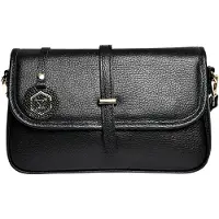 Luisa Vannini Borsa a Tracolla in Pelle 1938 Nero — Borsa a tracolla