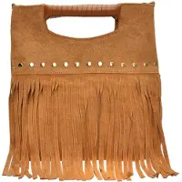 Luisa Vannini Borsa A Mano In Pelle Da Donna 8189 cognac — Borsa a mano