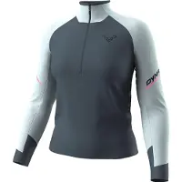 Dynafit Women's Alpine L/S 1/2 Zip Tee Maglia a manica lunga Donna (S, blu)