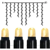 Star Trading System LED 'Catena luminosa a pioggia di ghiaccio 2x1m' 100 LED, bianco caldo, IP44