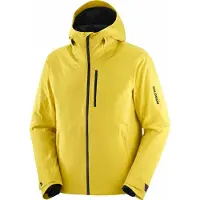 Salomon - Giacca da sci isolata da uomo in PrimaLoft - Highland Jacket M Cress Green per Uomo in Pelle - Taglia S - Giallo