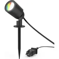 Hama luce da giardino WLAN, faretto da giardino + picchetto a terra, Matter, impermeabile, colorato (00176679)