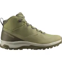 Salomon - Scarpe trekking invernale - Outsnap CSWP M Aloe/Stone Gray per Uomo - Taglia 44 2/3 - Grigio