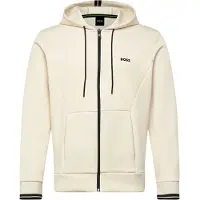 BOSS per uomo. 50542974 Felpa Zone, color bianco sporco (L), Casual, Cotone