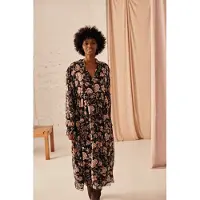 Louise Misha Dress Chella Charcoal Tpical Loon Taglia: 38 | Maxi abiti Outlet | Donna | Nero