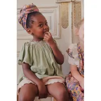 Louise Misha Blouse Flore Olive Taglia: 6M | Camicie Outlet | Unisex | Verde