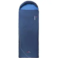 Grüezi Bag Biopod Wolle Camp Cotton Comfort Sacco a pelo sintetico (bis 191 cm Körpergröße - 225 x 80 cm, blu)
