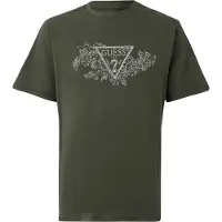 Guess Marciano GUESS Cn Ss Embroidery Tri Green Depths Taglia: S | Magliette basic Outlet | Uomo | Verde