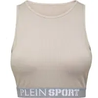 Plein sport Top crop in tessuto tecnico stretch