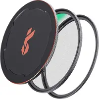 K&F Concept Magnetic 1/4 Black Mist Nano-X Filtro con anello adattatore e copriobiettivo 82mm
