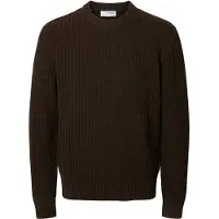 Selected Maglione Girocollo Uomini Marrone XXL