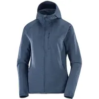 Salomon Women's Essential Lightwarm Giacca in pile Donna (S, blu)