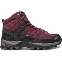 CMP Women's Rigel Mid Trekking Shoes Waterproof Scarpe da trekking Donna (37, rosso/nero)