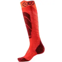 Sidas Kid's Ski Merino Socks Calze da sci Bambini (35-38, rosso)