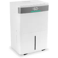 Vonroc Deumidificatore – 40L/giorno – Serbatoio da 5,5L – Controllo Wi-Fi e App – Filtro agli ioni d’argento e a carboni attivi