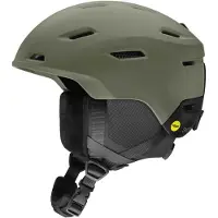 Smith - Casco da sci/snowboard - Descend MIPS Matte Fatigue Green / Black - Taglia 51-55 cm - Kaki