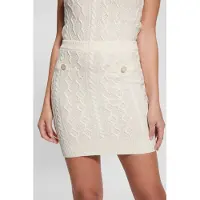 Guess Marciano GUESS Eco Isabelle Skirt Swtr Cream White Taglia: S | Minigonne Outlet | Donna | Bianco