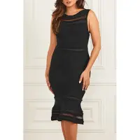 Guess Marciano By Sl Kiara Braided Ban Jet Black Taglia: 36 | Abiti Midi Outlet | Donna | Nero