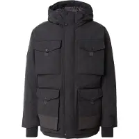 Superdry per uomo. M5011992A Parka tattico Everest nero (L), Casual, Polister riciclato, Sostenibile