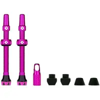Muc-Off Tubeless Valve Kit V2 Universal For MTB & Road Valvola per bicicletta (60 mm, rosa)