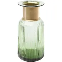 Kare Vaso Barfly, verde, vetro, altezza 30 cm, soffiato a bocca
