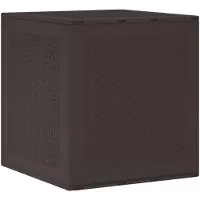 vidaXL Contenitore marrone 55 x 53 x 57 cm in polipropilene