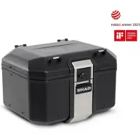 Shad BAUL. TR48 TERRA 48L ALL. ARG. ALLUMINIO 48L NERO marrone