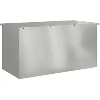 vidaXL Contenitore per cuscini da giardino, acciaio zincato, 100 x 50,5 x 50 cm, capacità 220 litri