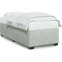vidaXL Struttura letto senza materasso grigio chiaro 80x200 cm in velluto