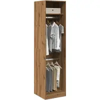 vidaXL Armadio rovere artigianale 50x50x200 cm materiale a base di legno