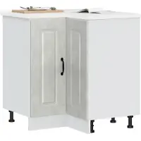 vidaXL Base ad angolo per cucina Kalmar cemento grigio materiale legno