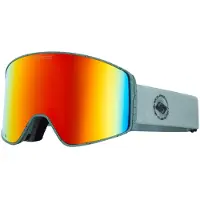 Quiksilver - Maschera da sci/snowboard - Storm MG Goggles Dark Ivy / Clux ML Red S3 - Verde