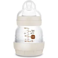 Mam Biberon Easy Start Anti-Colica 0 Mesi Portata Extra Lenta Sabbia Volpe 130 ml — Biberon