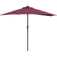 vidaXL Ombrellone da giardino, 294 x 150 x 224 cm, poliestere e acciaio