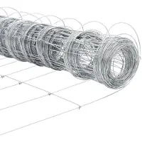 vidaXL Recinzione argentata 25 x 1 m Acciaio zincato