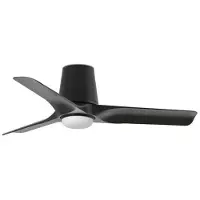 Faro Ventilatore da soffitto LED Hey, nero, DC, silenzioso, Ø 90 cm, CCT