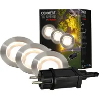 Briloner Faretto LED da incasso 3914032 IP67 12 V, set iniziale da 3 pezzi, 4,5 cm,