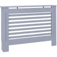vidaXL Rivestimento per radiatori antracite 112 x 19 x 81 cm MDF