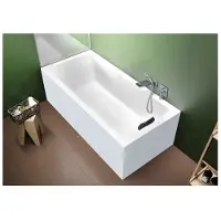 Riho Rethink Cubic Baignoires rectangulaires, version droite, variante PlugPlay, 1 place, blanc brillant, B105011005, B105011005