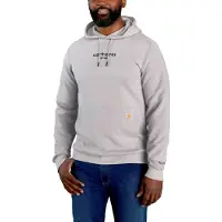 Carhartt Force Graphic Sweatshirt Felpa con cappuccio Uomo (L, grigio)