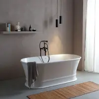 KIAMAMI VALENTINA Vasca da bagno centro stanza ovale classica | Sofia