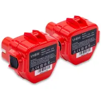 VHBW 2 batterie compatibili con Greenlee Gator ECCX, ESC85, ESC105, ESC10511, EK22GL, EK1240K, EK12ID, EK1240, EK1240C utensili (1500 mAh, NiMH, 12 V)