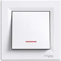 Schneider Electric Interruttore EPH1500321 Asfora r.6 con indicatore luminoso bianco