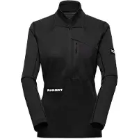 Mammut Women's Eiger Nordwand Advanced FL Half Zip Pull Pullover in pile Donna (L, nero)