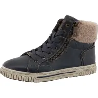 Mustang Stivaletto stringato 'Janique' beige scuro / marino / marrone scuro