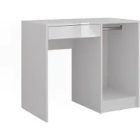 Vicco Tavolo da toeletta Sherry Bianco/Bianco lucido 89.8 cm senza specchio, Model 57695