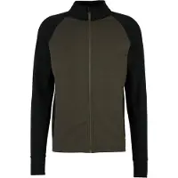Stoic MerinoFleece260 FlenSt. Jacket Giacca di merino Uomo (XL, nero/olivia)